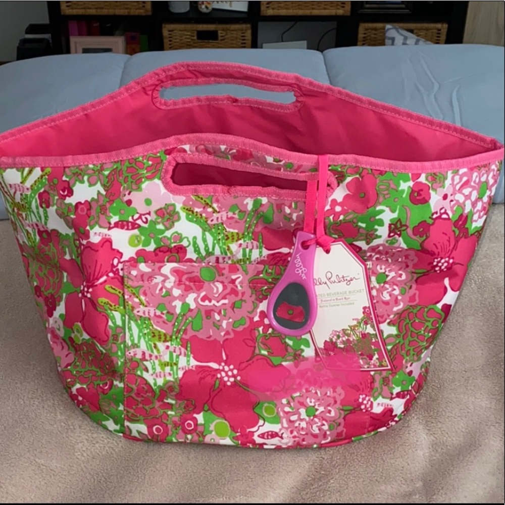 NWT! Lily Pulitzer Insulated Beverage Bucket Bag